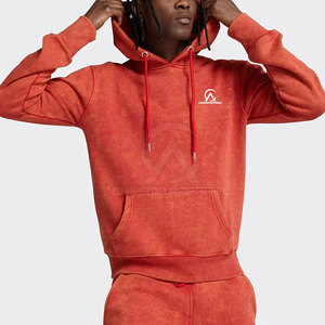 Ensemble décontracté tendance : survêtement délavé à l'acide, sweat à capuche et pantalon de jogging en coton confortable, tenue assortie - Product Image 3