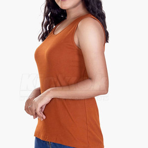 Camiseta sin Mangas para Mujer, Personalizable con Logotipo Frontal, Transpirable, Informal, 100% Algodón, al por Mayor, Ropa Deportiva Más Vendida - Product Image 4