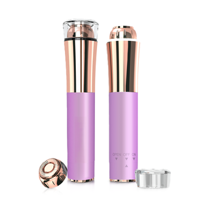 Facial Hair Removal for Women Painless Electric Face Hair Remover Face Shaver <b>Razor</b> & Trimmer 18 Karat Gold Plated <b>Head</b> - Product Image 6