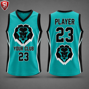 Maillot de basket personnalisé Sumroos Industry, col en V, sans manches, évacuation de l'humidité, impression par sublimation, numéros d'équipe 23, adulte unisexe - Product Image 1