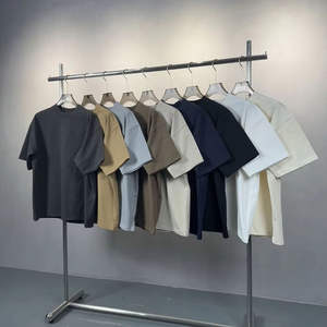 Camiseta Personalizada de Corte Cuadrado y Tejido Grueso de 350 Gsm, con Logotipo Impreso Personalizado, 100% Algodón, Estilo Urbano, para Hombre - Product Image 1