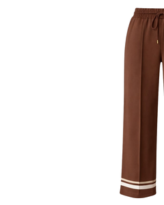 Brown Wide Leg Pants Women Casual High Waist <b>Drawstring</b> <b>Trousers</b> Loose Fit Straight Pants Comfortable Lounge Wear Fashion - Product Image 3