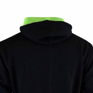 Sweat à capuche zippé noir pour homme, coupe classique, couleur unie, en molleton, décontracté, pour l'hiver, 100 % coton, imperméable, écologique - Product Image 6