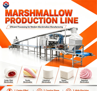 Complete marshmallow productielijn, continue klopmachine voor fruit smaak marshmallow industriële verwerking