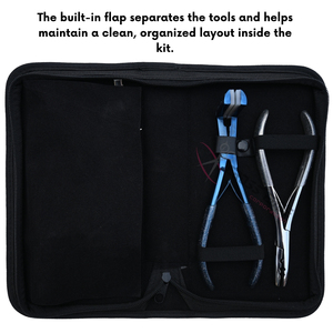 Hair Extension tools Application Kit with 7 Inch 2 Hole Beads Crimper & Tape In Plier <b>set</b> Curved Needles Beads Box Finger <b>Set</b> - Product Image 5