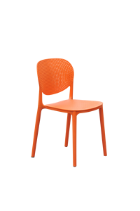 TM01 Armless Modern Plastic Dining <b>Chair</b> with Mesh Back | <b>Stackable</b> Polypropylene Cafe <b>Chair</b> for Luxury Bistro Restaurant Hotel - Product Image 1