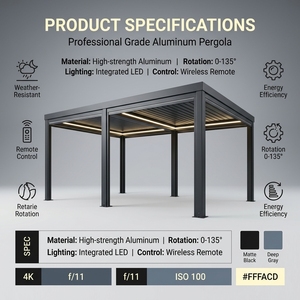 Gazebo 8x12 e 8x14, Padiglione 5x6, Struttura in Alluminio di Grado Commerciale 12x16 con Sistema di Protezione per Tutte le Condizioni Meteo per il Giardino - Product Image 6