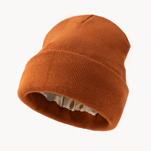 Satin Lined <b>Winter</b> Beanie Hat for Men Women Warm Thick Knit Stretchy Cuffed Skull <b>Cap</b> With Soft Silk Lining - Product Image 6