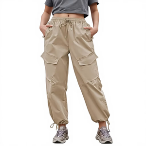 Nouvel Arrivage 2026 – Ensemble Deux Pièces Femme en Coton Kaki, Taille Haute, Coupe Droite, Dentelle Unie, Style Urbain – Fournisseur d'Usine OEM - Product Image 1