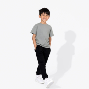 Camisetas de Alta Calidad para Niños, Estilo Trendles, Hombros Caídos, Verano, 100% Algodón Tejido, Sólidas, Oversize, Antiencogimiento - Product Image 2