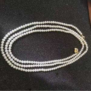 Collier en perles d'eau douce multicouche de créateur coréen 4-5 mm Chaîne de pull populaire Bijoux - Product Image 2