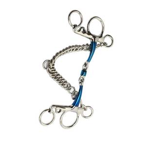 Novedad: ZUMA ENTERPRISES - Bocado de caballo Pelham profesional personalizable de acero inoxidable con boca portada - Product Image 4