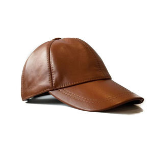 หมวกเบสบอลหนังแบบ Snapback สำหรับทุกเพศ ปรับขนาดได้ อุ่นสบาย เหมาะสำหรับกิจกรรมกลางแจ้ง หมวกกอล์ฟหนังคลาสสิก หมวกสไตล์ลำลอง - Product Image 4
