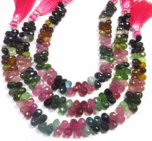 Nuevas Cuentas de Turmalina Natural Multicolor de Alta Calidad de 6-8 mm, Hilo de 8 Pulgadas, Forma de Lágrima, Microfacetadas, Piedras Preciosas Sueltas para Joyería - Product Image 6