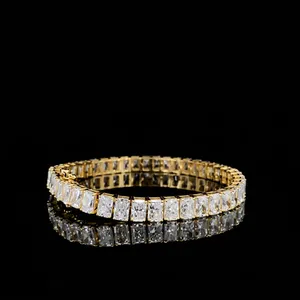 Pulsera de Diamantes con Corte Geométrico en Oro Blanco de 14K, Estilo Clásico Unisex, Certificada por IGI, para Aniversario de Bodas - Product Image 2