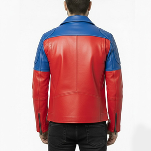 <b>Men</b> Leather <b>Jacket</b> Racer Style Outdoor Wear Smooth Zipper <b>Lightweight</b> Comfortable Fit <b>Jacket</b> OEM Wholesale <b>Men</b> Leather <b>Jacket</b> - Product Image 2