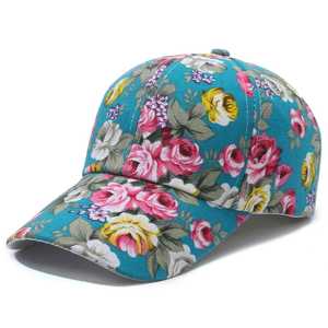 Casquette de baseball à imprimé floral unisexe, réglable, respirante, en coton et polyester, décontractée, printemps-été - Product Image 6
