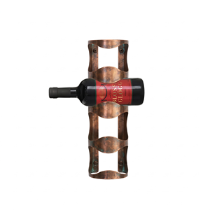 Luxury Design <b>Freestanding</b> Geometric Wine Bottle Holder Copper Metal Wine Rack 5-9 Bottle Capacity Display Stand Home Furniture - Product Image 3