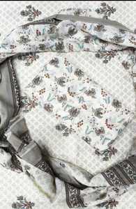 Nouvelle collection : Ensemble de costume en coton imprimé pour femme, non cousu, en pur coton, avec dupatta en mulmul, idéal pour le quotidien et les occasions décontractées. - Product Image 2