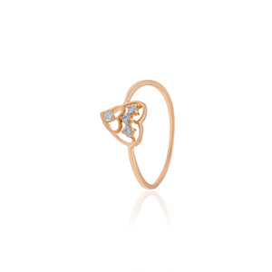 Bague classique en or jaune massif pour femme, sertie d'un diamant naturel rond taille brillant de 0,07 carat, couleur H-I, clarté VS-SI, bijoux fins. - Product Image 2