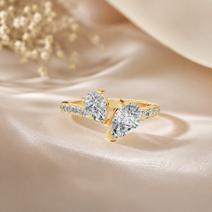 Anillo de Oro de 10K con Diamante Cultivado en Laboratorio con Corte de Pera, Color D, para Mujer, de Lujo, Certificado por IGI, Venta al Por Mayor, Joyería Fina OEM - Product Image 3