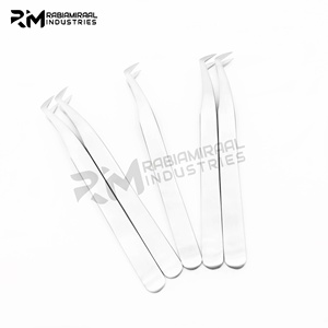 Pince à cils RMI de qualité supérieure en acier inoxydable pour extensions de cils volume, marque privée, pour faux cils - Product Image 3