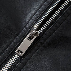 Custom Hot Sale High Quality <b>Jacket</b> For Men Classic Windproof Fur Lining Men Motorbike <b>Punk</b> Leather Winter Coat Leather <b>Jackets</b> - Product Image 4