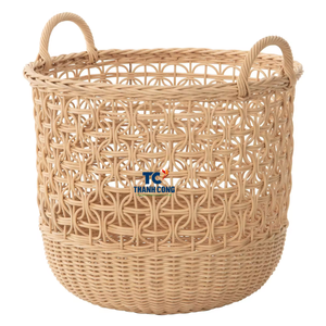 Paniers de rangement de haute qualité écologiques en rotin naturel 2024 pour la décoration intérieure stockage de vêtements alimentaires artisanat Thanhcongcraft - Product Image 1