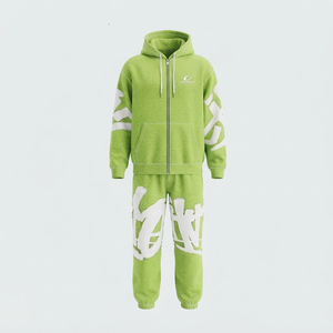 Servicio OEM, Conjunto Deportivo Masculino de Alta Calidad, Transpirable, Ligero, Estilo Urbano, con Estampado de Letras y Cierre de Cremallera - Product Image 1