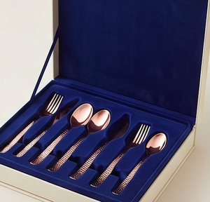 Ensemble de couverts en cuivre design élégant pour table à manger moderne, événements de mariage et décoration de cuisine haut de gamme - Product Image 6