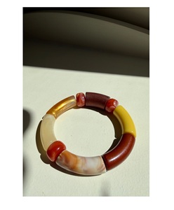 Bracelet à breloques vintage en résine, géométrique, multicolore, bijoux de mode pour femmes, fête APEX ALIGN AARB30 - Product Image 2