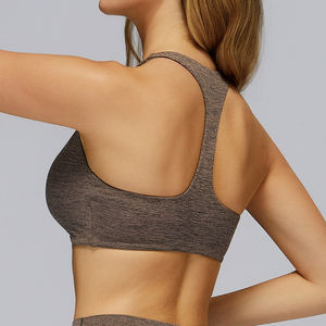 Soutien-gorge de sport T-Back élégant, confortable, respirant et léger pour le yoga, grande taille, écologique, avec logo frontal, maintien moyen, OEM - Product Image 1
