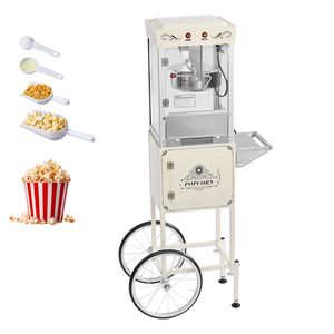 Macchina per Popcorn Professionale Stile Teatro, 8oz, in Acciaio Inossidabile, 800W, con Carrello, 48 Tazze per Ciclo, Utilizza Mais Crudo - Product Image 1