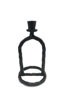 Porte-bougie en métal de luxe avec cheminée en verre, décoration élégante pour table et mariage au meilleur prix - Product Image 6