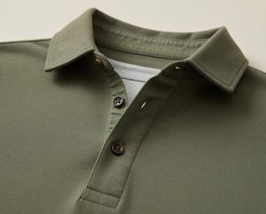 Camiseta de manga larga de lujo para hombre, 100% algodón, tejido transpirable, informal, con estampado de golf, personalizable, de color liso. - Product Image 2