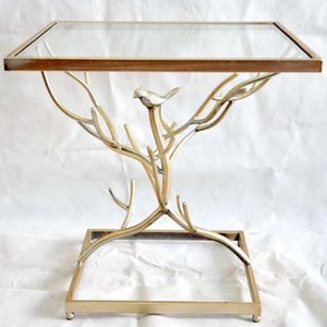 Awesome <b>Gold</b> Plated Tree Branch Design Rectangle Shape Deluxe Quality Wedding Gifting <b>Side</b> <b>Table</b> Wholesale Bestseller - Product Image 1