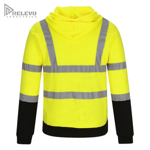 เสื้อฮู้ดกันน้ำสะท้อนแสงสำหรับงานก่อสร้างระดับพรีเมียมสำหรับผู้ชาย  แบบใหม่  ความปลอดภัยสูง  มองเห็นได้ชัดเจน  พร้อมบริการออกแบบโลโก้ส่วนตัว - Product Image 3