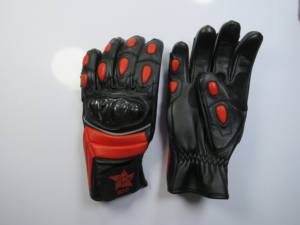 Gants de moto en cuir personnalisés pour l'été, à doigts entiers, avec protection UV et coupe-vent, pour la course - Product Image 2