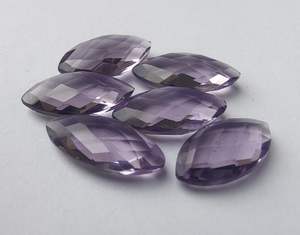 พลอยแอมเมทิสต์ทรงมาร์ควิส บริโอเลต คัตเชอร์คัท ขนาดเท่ากัน สำหรับทำเครื่องประดับ แหวน จี้ - Product Image 4