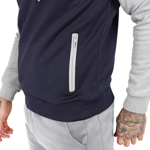 Conjunto Deportivo para Hombre con Bloques de Color, Estilo Casual, Poliéster y Algodón, Corte Regular, con Bolsillos Laterales, para Otoño - Product Image 6