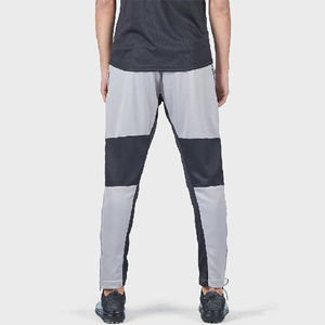 Pantalon de survêtement gris pour homme, taille élastique, bande latérale, tricoté, respirant, décontracté, pour l'automne - Product Image 2