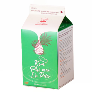 Fabricación al por Mayor de Crema Vegetal para Bebidas, Café y Té con Leche, OEM/ODM, HALAL, Crema de Queso Pandan para Postres, 500G - Product Image 1