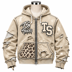Service OEM, vente en gros, design personnalisé, veste en jean respirante pour hommes, hiver, 100% coton, haute qualité, marque privée pour adultes - Product Image 6