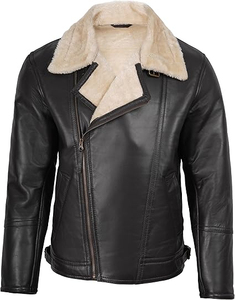 <b>Men</b> <b>Leather</b> Bomber <b>Jacket</b> Stylish Design Premium Material Comfortable Fit Ideal For Everyday Fashion And Travel - Product Image 3