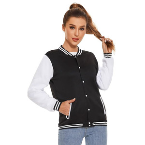 Customized College-style Jacket Baseball Shirt / School Uniform <b>Coat</b> Buttoned <b>Long</b>-sleeved Adult Fashion <b>Coat</b> Varsity Jacket - Product Image 1