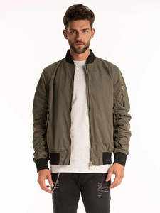 Chaqueta Bomber Unisex Ligera para Invierno, Cortavientos, Impermeable, con Cuello Alto, 100% Nailon - Product Image 4