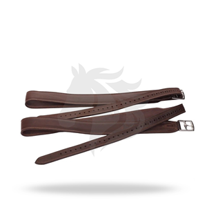Premium <b>Leather</b> Stirrup Straps English Saddle Stirrup <b>Leathers</b> Equestrian Riding Equipment - Product Image 1