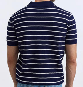 Camisetas Transpirables de Manga Corta para Hombre de Alta Calidad, Logotipo Personalizado Bordado, Patrón Sólido, Tela Jersey, Camiseta Polo Lisa - Product Image 5