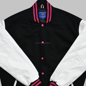 High Quality Customized College Letterman <b>Jacket</b> Winter Baseball Style Breathable Wool Cow Skin Varsity <b>Hooded</b> <b>Fur</b> - Product Image 5