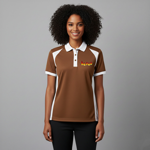 Polos pour femmes 100% coton, vente en gros, logo brodé personnalisé, respirants, manches courtes, 2 couleurs, confortables. - Product Image 1